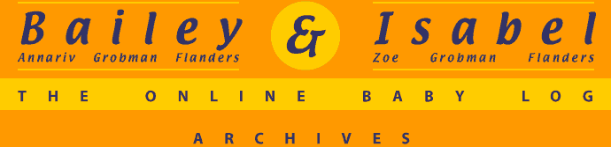 Bailey Annariv Grobman Flanders & Isabel Zoe Grobman Flanders Online Baby Log